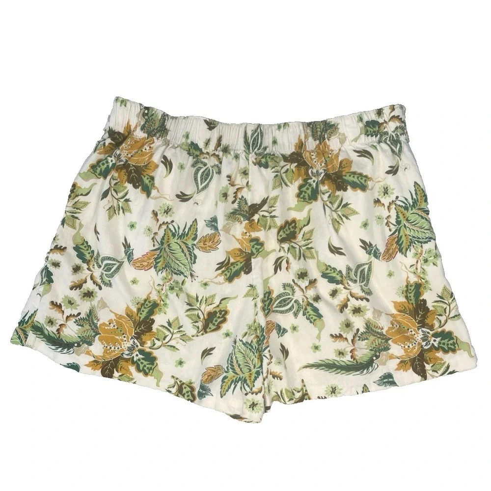 Philosophy Linen Blend Shorts Womens XL Pull-On Elastic Waist Pockets